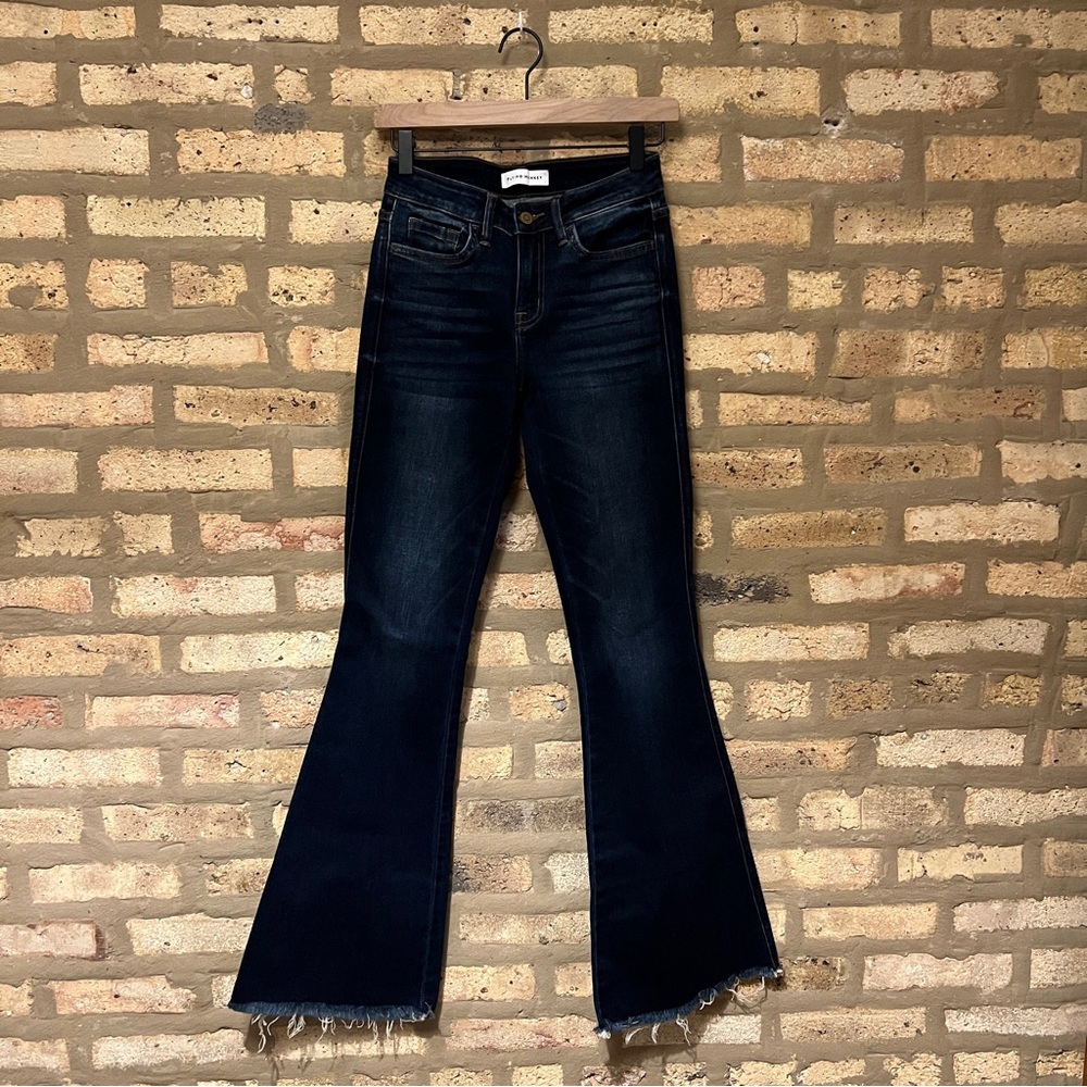 Women’s Flying Monkey jeans; dark wash; size 25